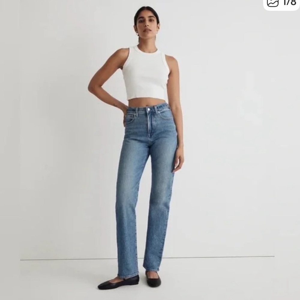 Madewell 90s straight Jean - HEMMED - enmore wash - size 26